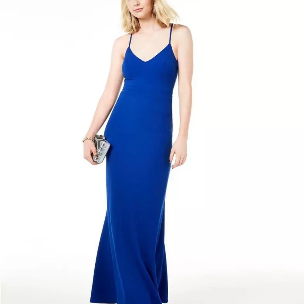 Elegant Blue Women's Dress